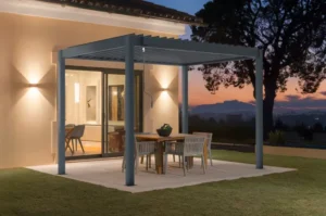 Freistehende Bioklimatische Pergola CAZEBOO PIANA aus Aluminium, 3 × 2 m, Anthrazit – Image 2