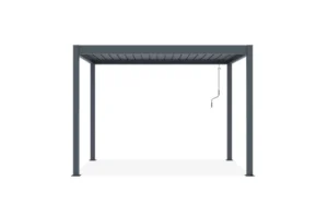 Freistehende Bioklimatische Pergola CAZEBOO PIANA aus Aluminium, 3 × 2 m, Anthrazit – Image 3