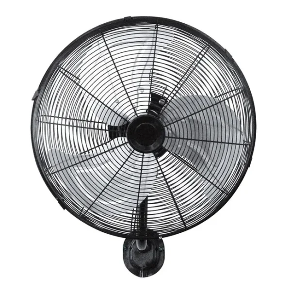 FABRILAMP Reef Wandventilator 60 W Schwarz/Silber 40 cm, 3 Geschwindigkeitsstufen, Schwenkfunktion