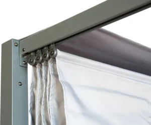 Stahl-Pergola NATERIAL Horali 199 × 297 cm, graues Schiebedach – Image 4