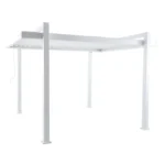 Bioklimatische Pergola NATERIAL Odyssea aus Aluminium, 320 × 358 cm, weiß, freistehend – Image 2