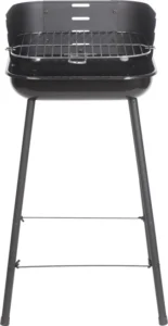 Quadratischer OPP-Holzkohlegrill, 33 × 34 cm, für 4 Personen – Image 2