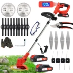 Ultraleichte Akku-Motorsense OUTIGO 42 V (2 x 21 V), 0,95 kg, mit 2 Akkus